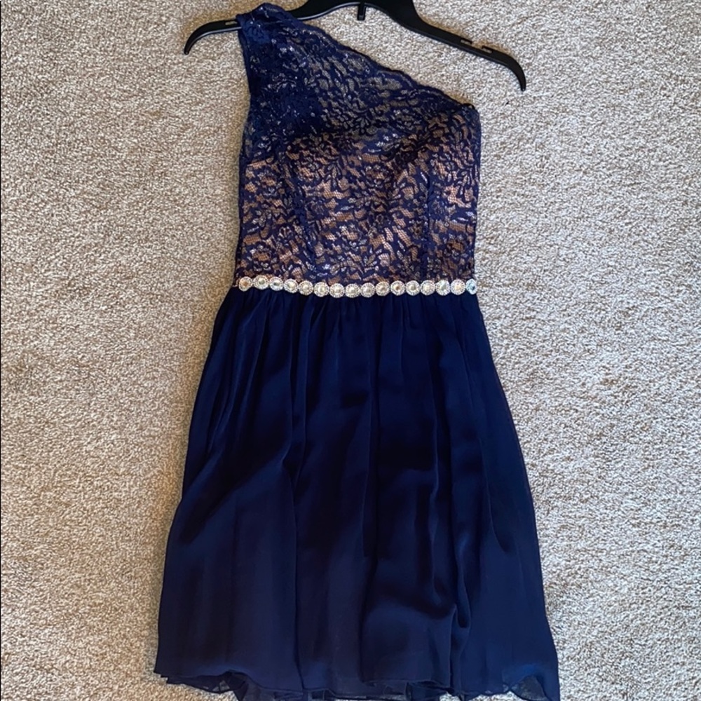 Navy Homecoming Style Dress